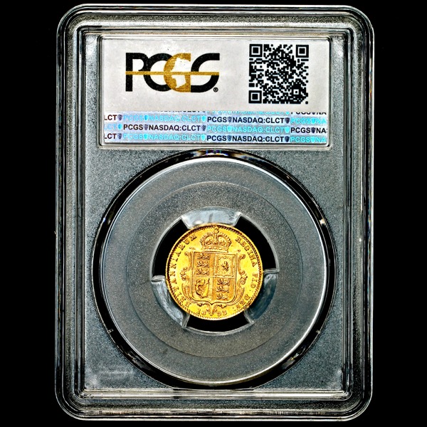 1893 Victoria Jubilee Head Half Sovereign Uncirculated grade. PCGS - MS63