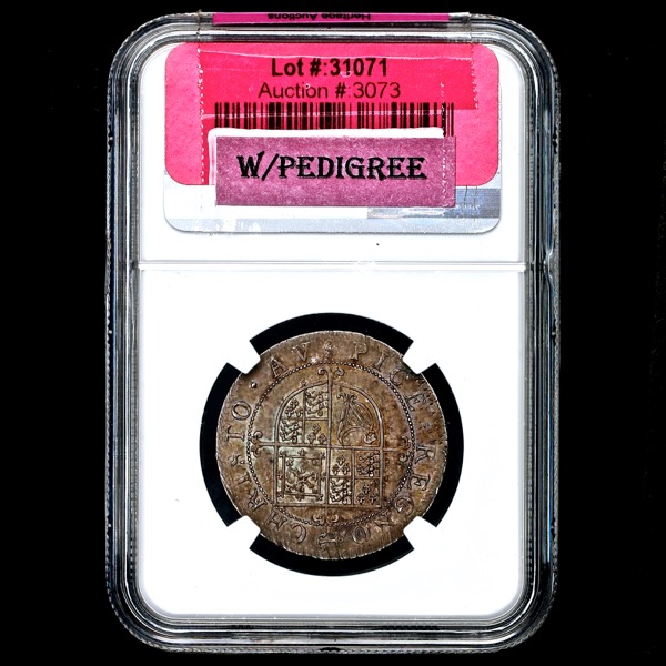 1638-1639 Charles I Shilling Choice Uncirculated. NGC - MS64