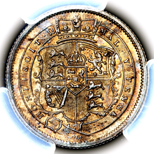 1817 George III Shilling Uncirculated grade. PCGS - MS63