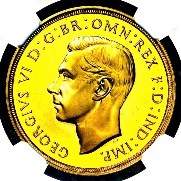 1937 George VI Proof Two Pounds FDC grade. NGC - PF68*