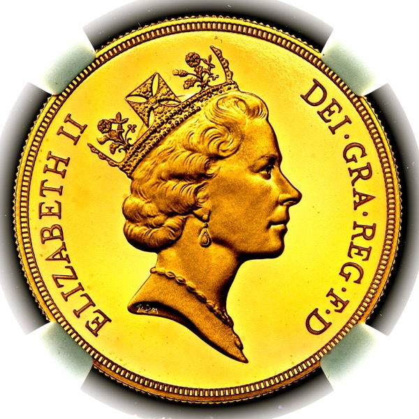 1994 Elizabeth II Proof Five Pounds FDC grade. NGC - PF70 ULTRA CAMEO