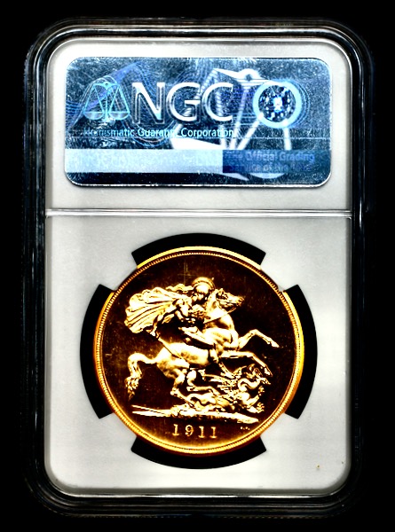 1911 George V Proof Five Pounds 