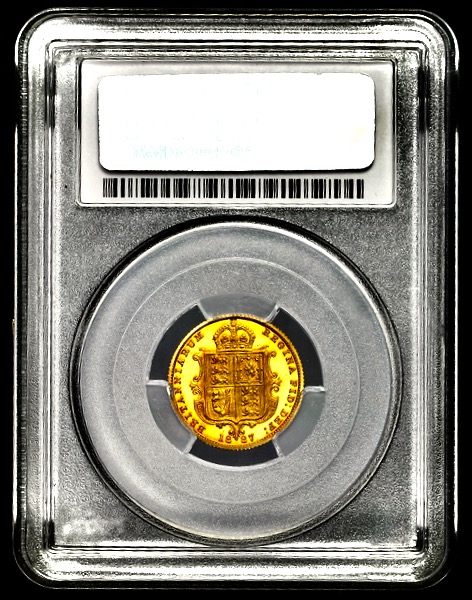 1887 Victoria Jubilee Head Proof Half Sovereign PCGS - PR65DCAM
