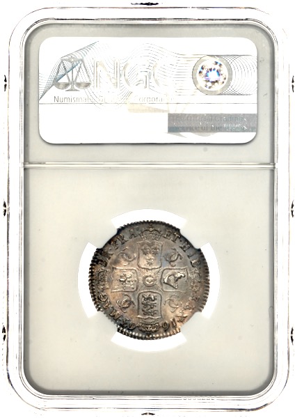 1663 Charles II Shilling Practically Uncirculated. NGC - MS62