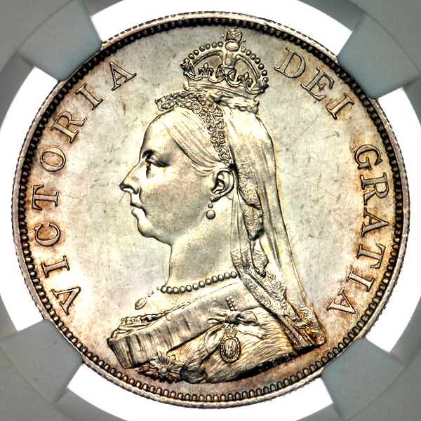 1887 Victoria Jubilee Head Double Florin 