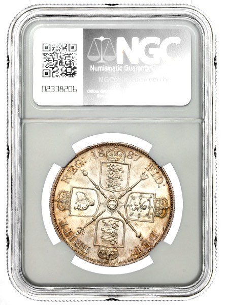1887 Victoria Jubilee Head Double Florin 