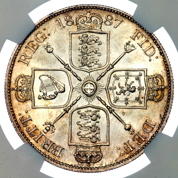 1887 Victoria Jubilee Head Double Florin 