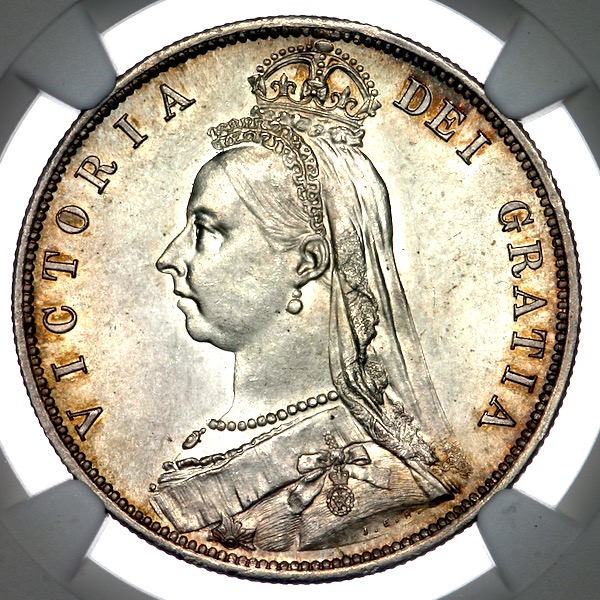 1887 Victoria Jubilee Head Halfcrown 
