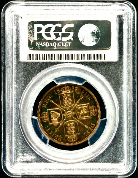 1887 Victoria Jubilee Head Proof Florin PCGS - PR66 CAMEO