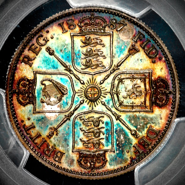 1887 Victoria Jubilee Head Proof Florin PCGS - PR66 CAMEO