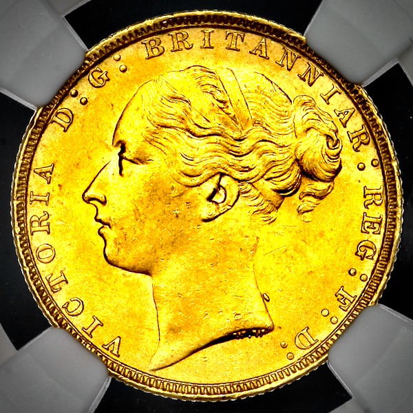1880 Victoria Sovereign Choice Uncirculated. NGC - MS64