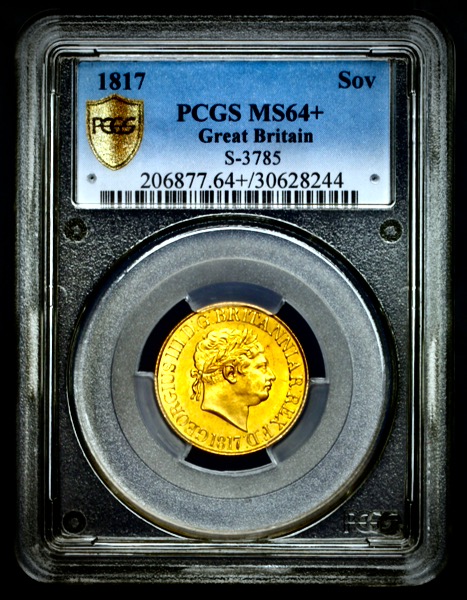 1817 George III Sovereign Choice Uncirculated. PCGS - MS64+