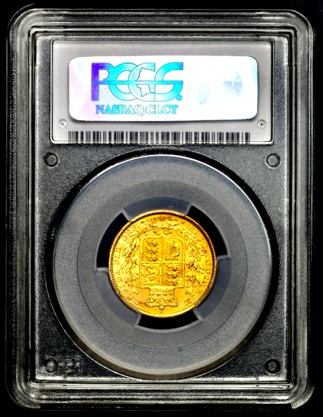 1851 Victoria Sovereign Brilliant Uncirculated. PCGS - MS65+