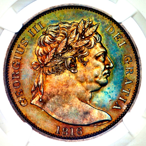 1816 George III Proof Halfcrown NGC - Proof 65