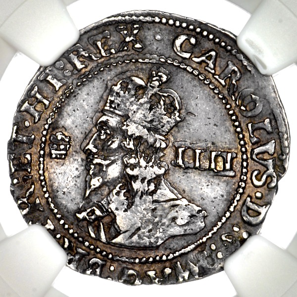 1644 Charles I Groat NGC - AU53
