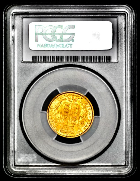 1869 Victoria Sovereign Brilliant Uncirculated. PCGS - MS65