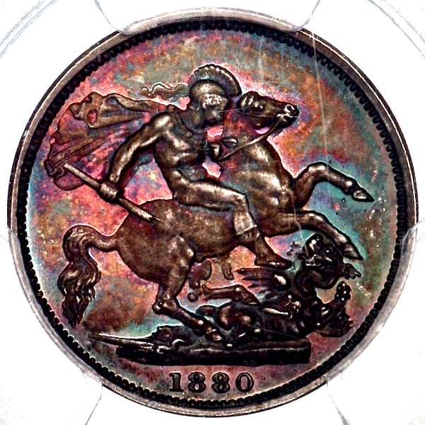 1880 Victoria Pattern Half Sovereign PCGS - Proof 64