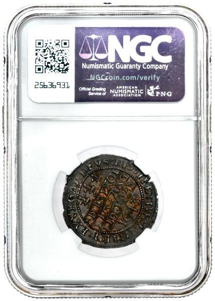 1643 Charles I Sixpence Uncirculated. NGC - MS63