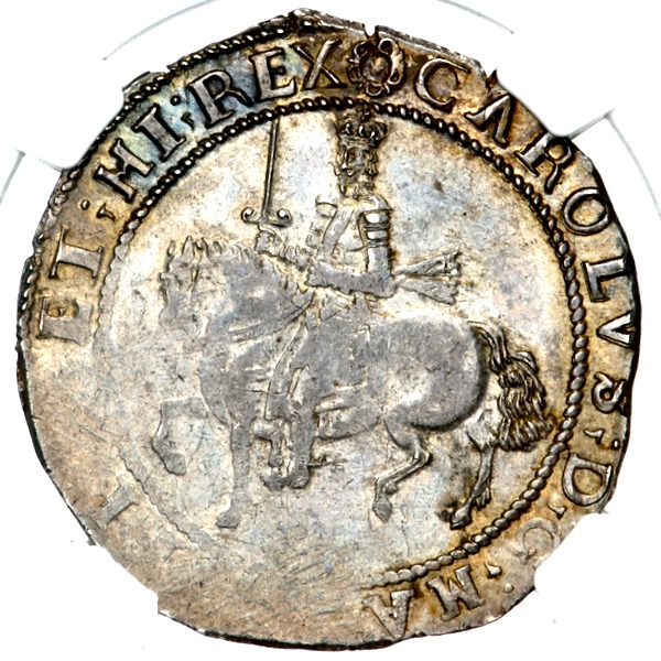 1642-1643 Charles I Halfcrown NGC - MS61