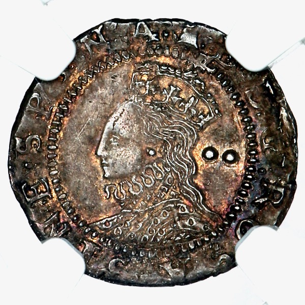 1582-1583 Elizabeth I Halfgroat Uncirculated. NGC - Mint State 63
