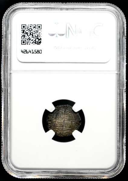 1582-1583 Elizabeth I Halfgroat Uncirculated. NGC - Mint State 63