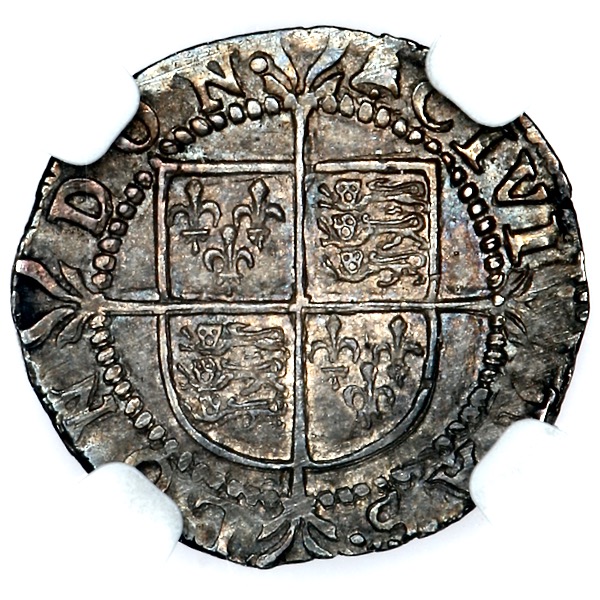 1582-1583 Elizabeth I Halfgroat Uncirculated. NGC - Mint State 63
