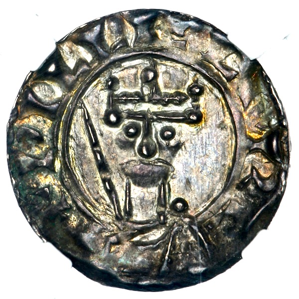 1095-1098 William II Penny Practically Uncirculated. NGC - MS62