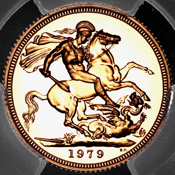 1979 Elizabeth II Proof Sovereign FDC. PCGS - Proof 70 Deep Cameo