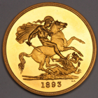 1893 QUEEN VICTORIA PROOF FIVE POUND
