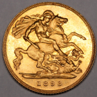 1893 QUEEN VICTORIA  HALF SOVEREIGN COIN