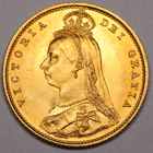 1887 QUEEN VICTORIA JUBILEE HALF SOVEREIGN COIN