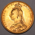 1887 M QUEEN VICTORIA  MELBOURNE MINT SOVEREIGN COIN