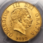 1818 GEORGE III HALF SOVEREIGN