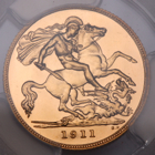 1911 GEORGE V PROOF HALF SOVEREIGN