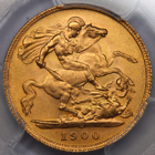 1900 QUEEN VICTORIA HALF SOVEREIGN
