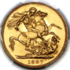 1887 Queen Victoria Sovereign