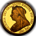 1893 Queen Victoria Proof Five Pounds