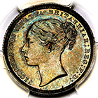 1872 Queen Victoria Shilling