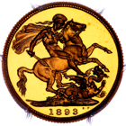 1893 Queen Victoria Proof Sovereign