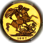 1887 Queen Victoria Proof Sovereign