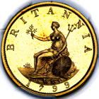 1799 King George III Gilt Proof Halfpenny