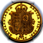 1887 Queen Victoria Proof Half Sovereign