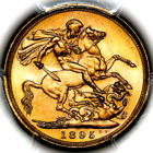 1895 M Queen Victoria Melbourne Sovereign