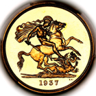 1937 George VI Proof Five Pounds