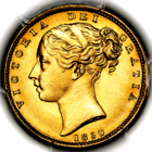 1850 Queen Victoria Sovereign