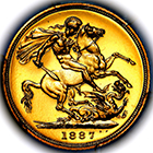 1887 Queen Victoria Proof Sovereign