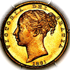 1881 S Queen Victoria Australia Sydney Sovereign