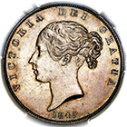 1845 Queen Victoria Halfcrown