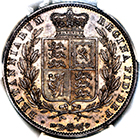 1845 Queen Victoria Halfcrown