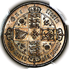 1862 mdccclxii Queen Victoria Gothic Florin